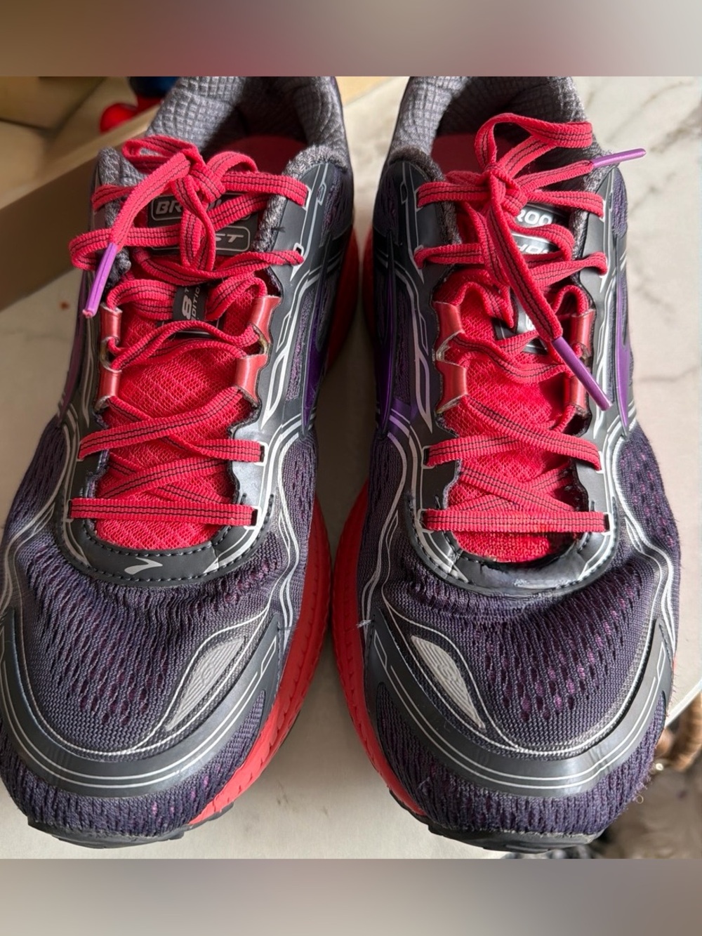 Brooks Women's Purple and Pink Running Sneakers
